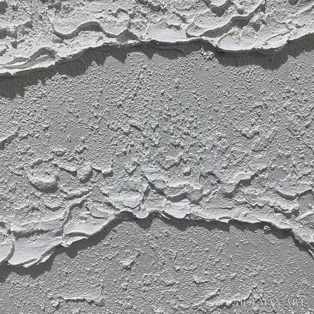 HOLMAN ART White Textured Waves Diptych – Textured Abstract Painting Set of 2, Vertical - image 6
