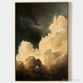 HOLMAN ART Stormy Skies – Textured Cloudscape Painting, Vertical - image 1