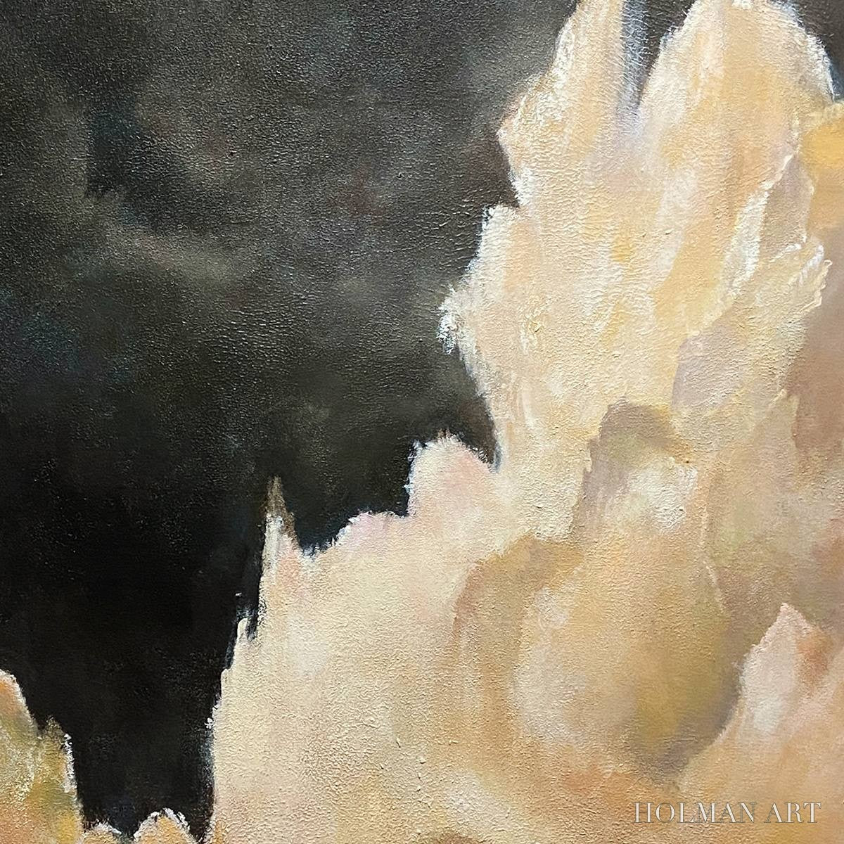 HOLMAN ART Stormy Skies – Textured Cloudscape Painting, Vertical - image 3