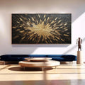 HOLMAN ART Golden Burst – Textured Abstract Painting in Gold and Black - image 2