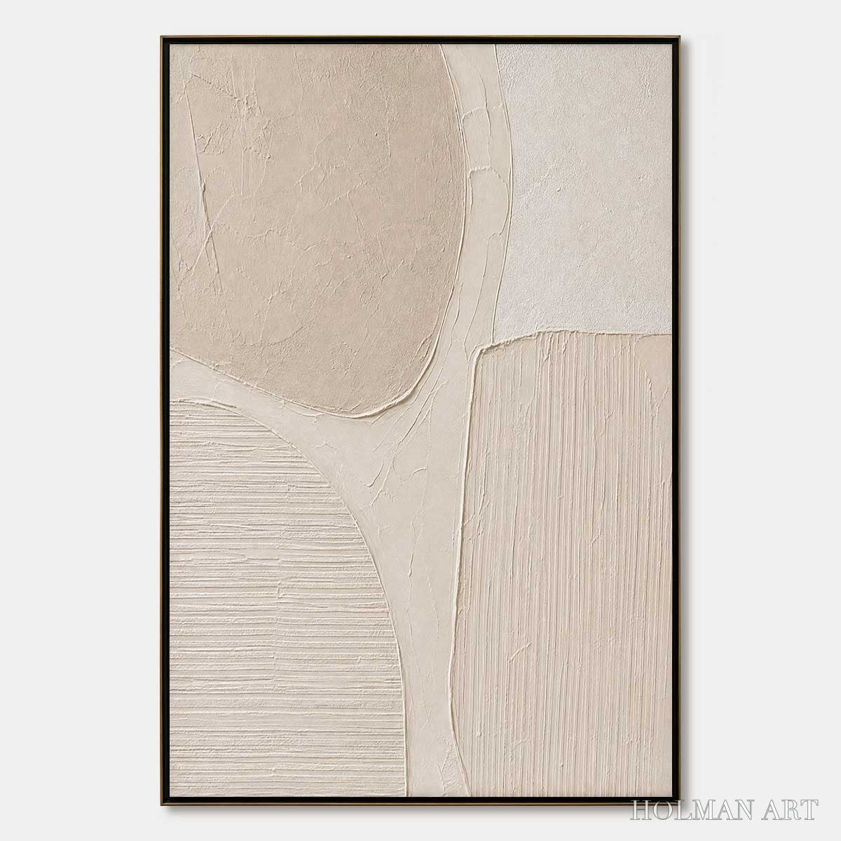 HOLMAN ART Earthen Forms – Large Textured Wabi-Sabi Abstract Painting - image 1