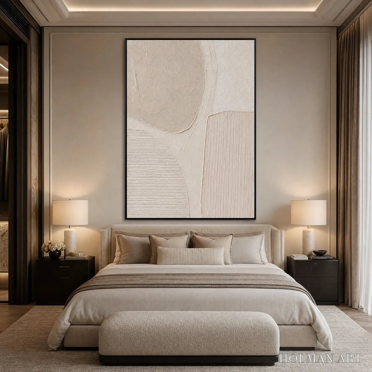 HOLMAN ART Earthen Forms – Large Textured Wabi-Sabi Abstract Painting - image 4