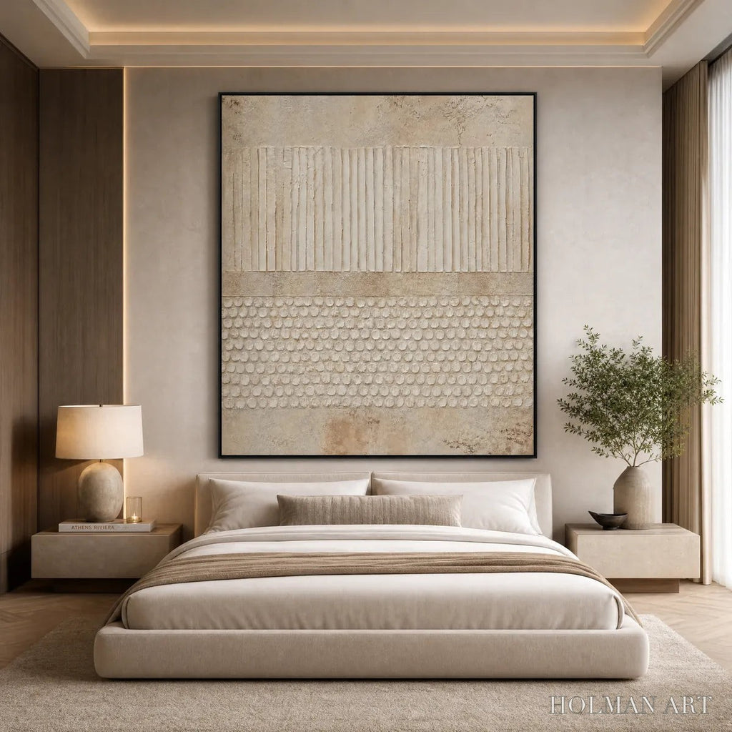 HOLMAN ART Earthen Rhythm – Vertical Wabi-Sabi Textured Abstract - image 5