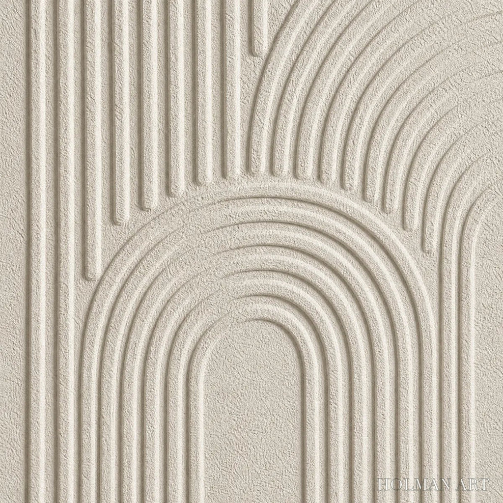 HOLMAN ART Continuum – Beige Textured Minimalist Wabi-Sabi Abstract Diptych - image 3