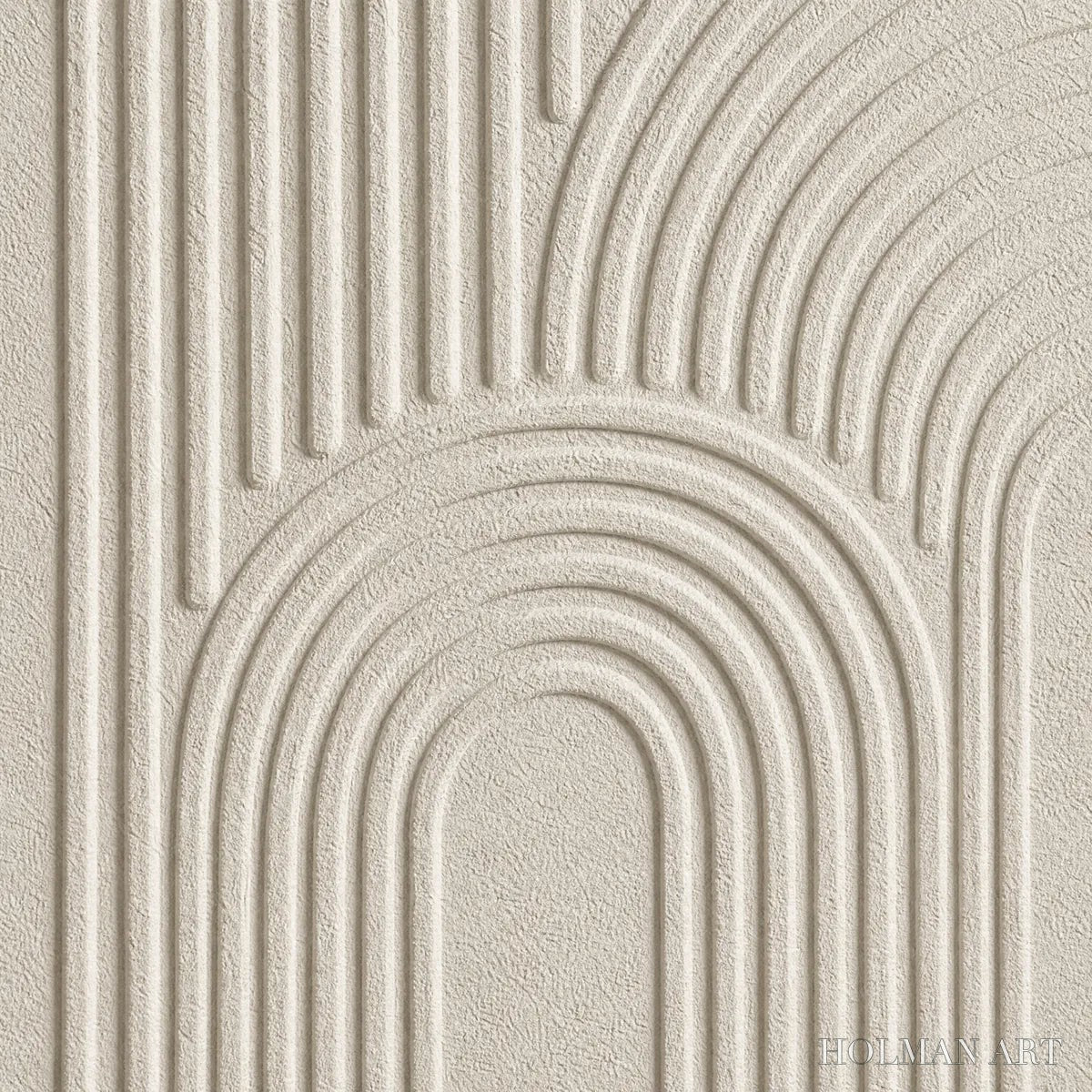 HOLMAN ART Continuum – Beige Textured Minimalist Wabi-Sabi Abstract Diptych - image 3