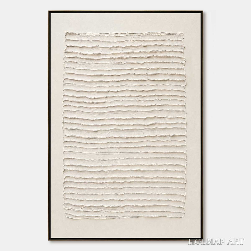 HOLMAN ART Strata – Textured Wabi-Sabi Minimalist Abstract Painting - image 1