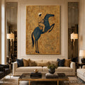 HOLMAN ART Midnight Wrangler – Rustic Wabi Sabi Style Equestrian Painting - image 2