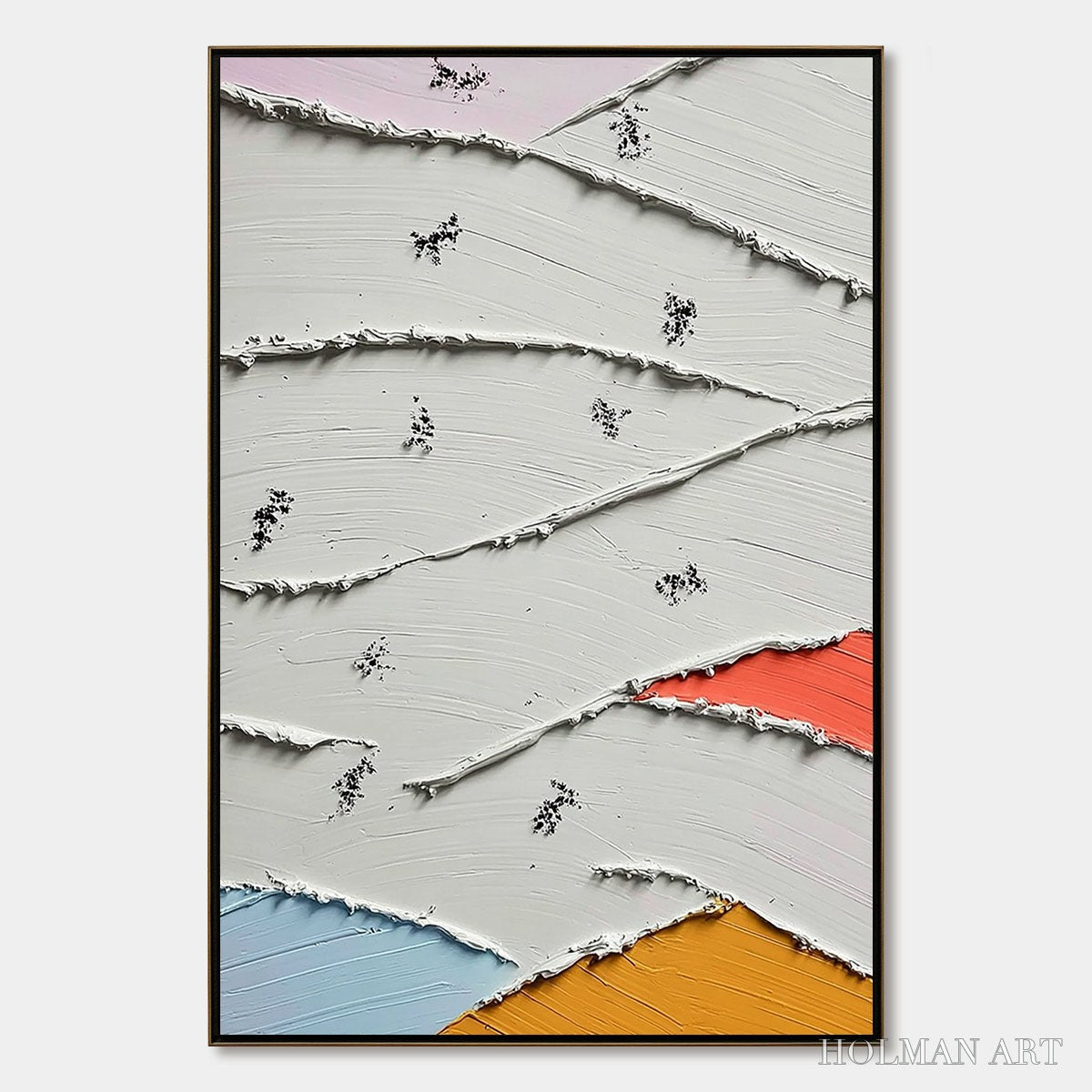 HOLMAN ART Fragments – Textured Wabi-Sabi Abstract Impasto Painting - image 1