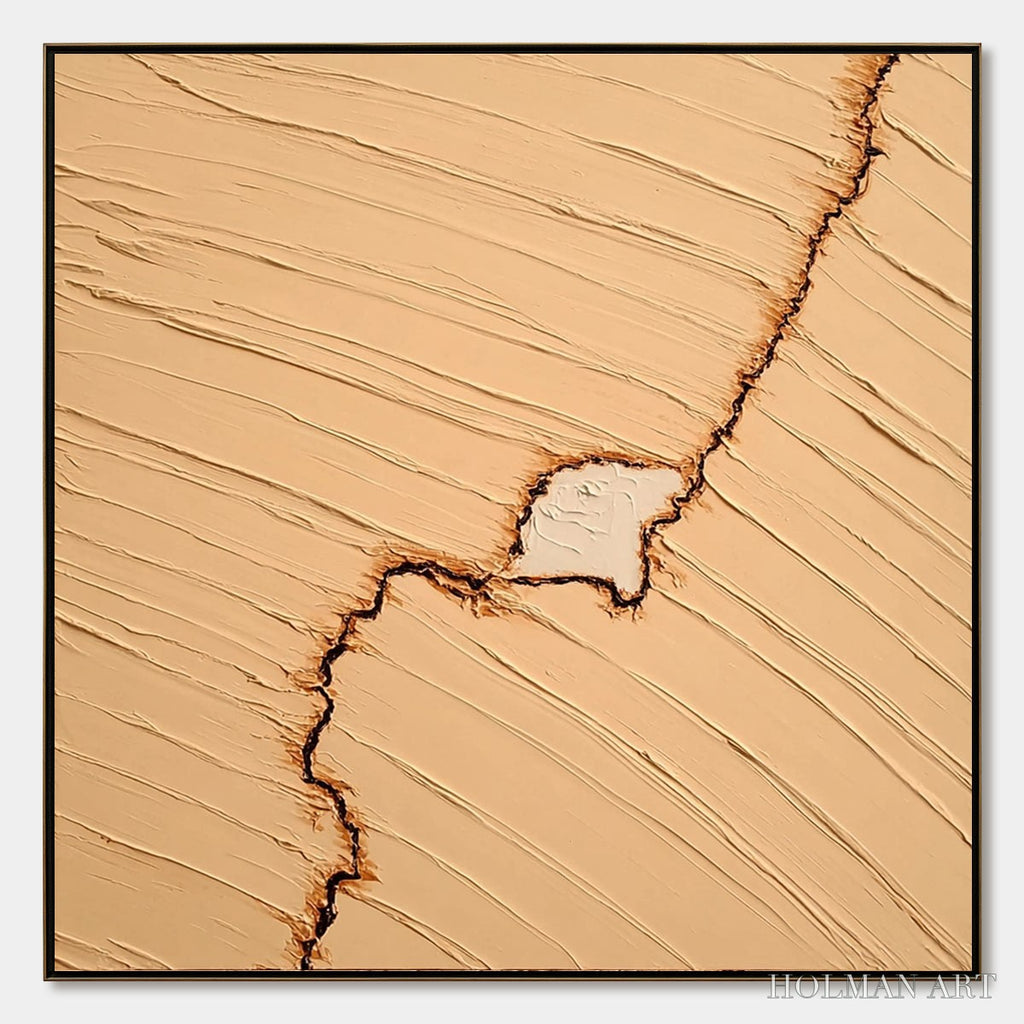 HOLMAN ART Kintsugi – Textured Wabi-Sabi Impasto Abstract Painting - image 1
