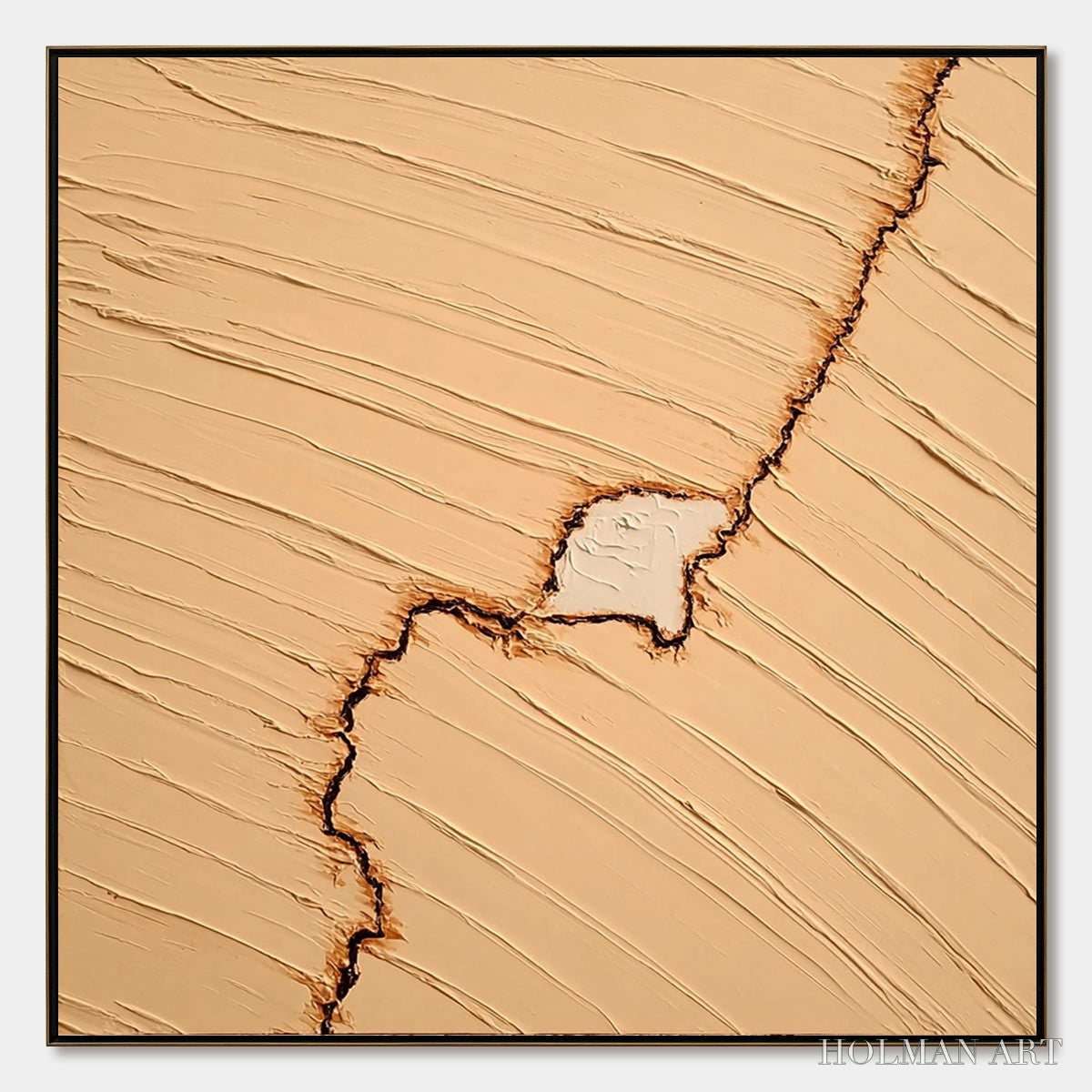HOLMAN ART Kintsugi – Textured Wabi-Sabi Impasto Abstract Painting - image 1