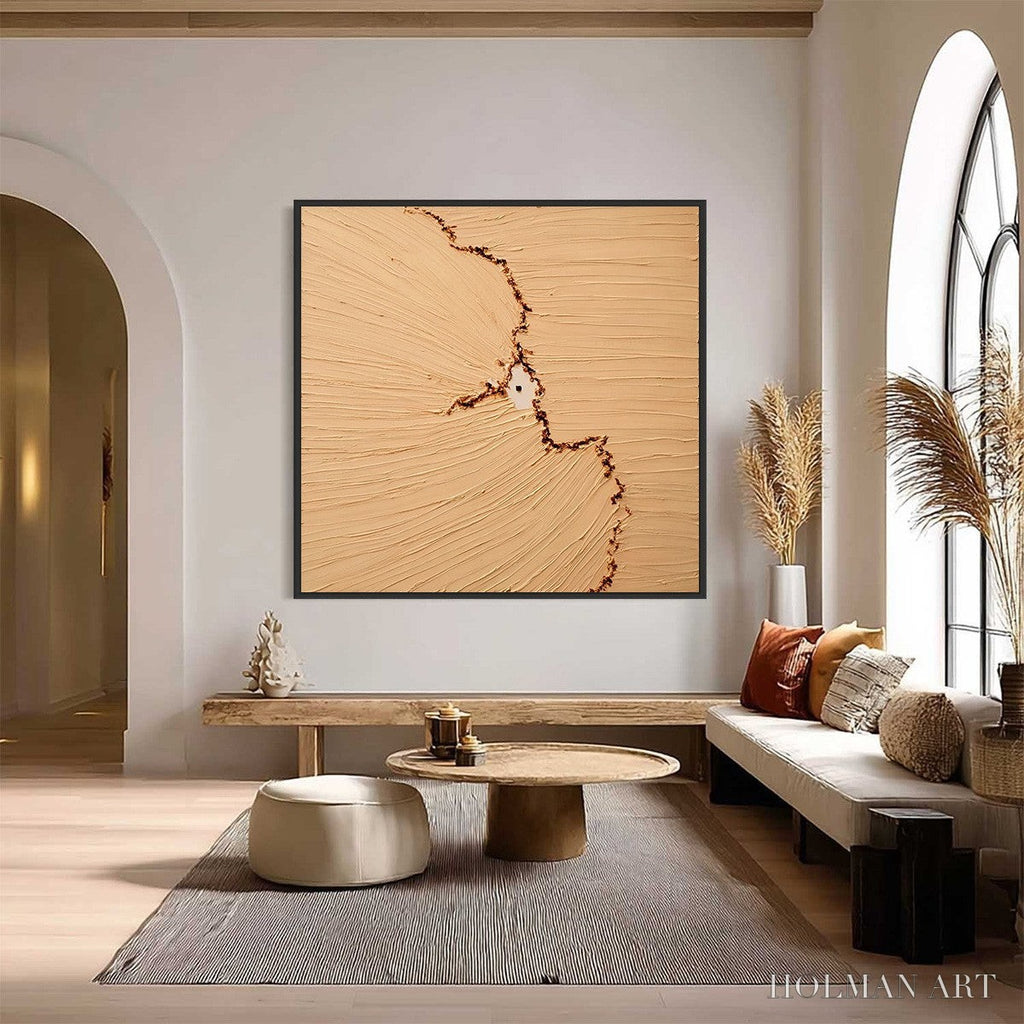 HOLMAN ART Breach – Wabi-Sabi Textured Abstract Painting for Minimalist Decor - image 2