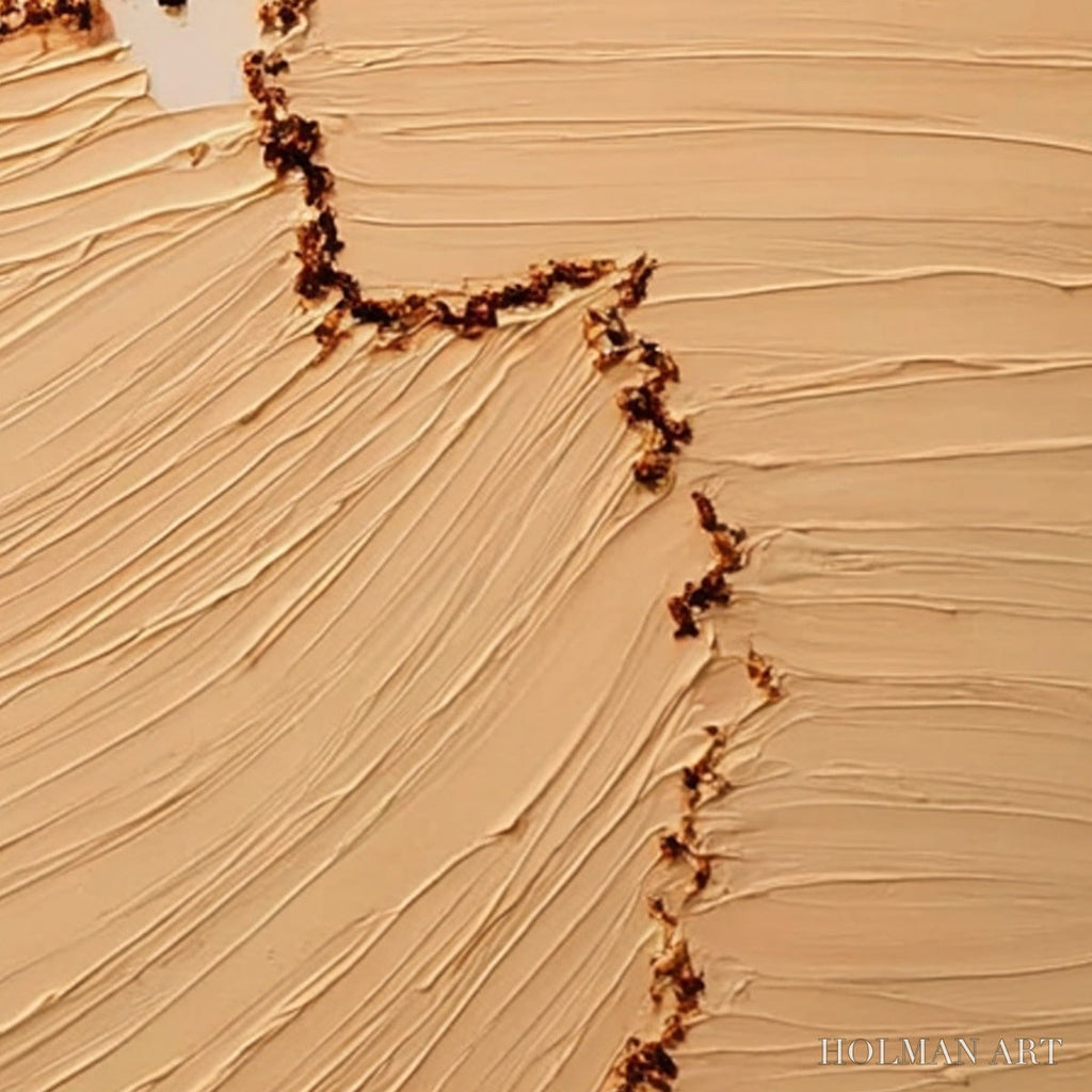 HOLMAN ART Breach – Wabi-Sabi Textured Abstract Painting for Minimalist Decor - image 3