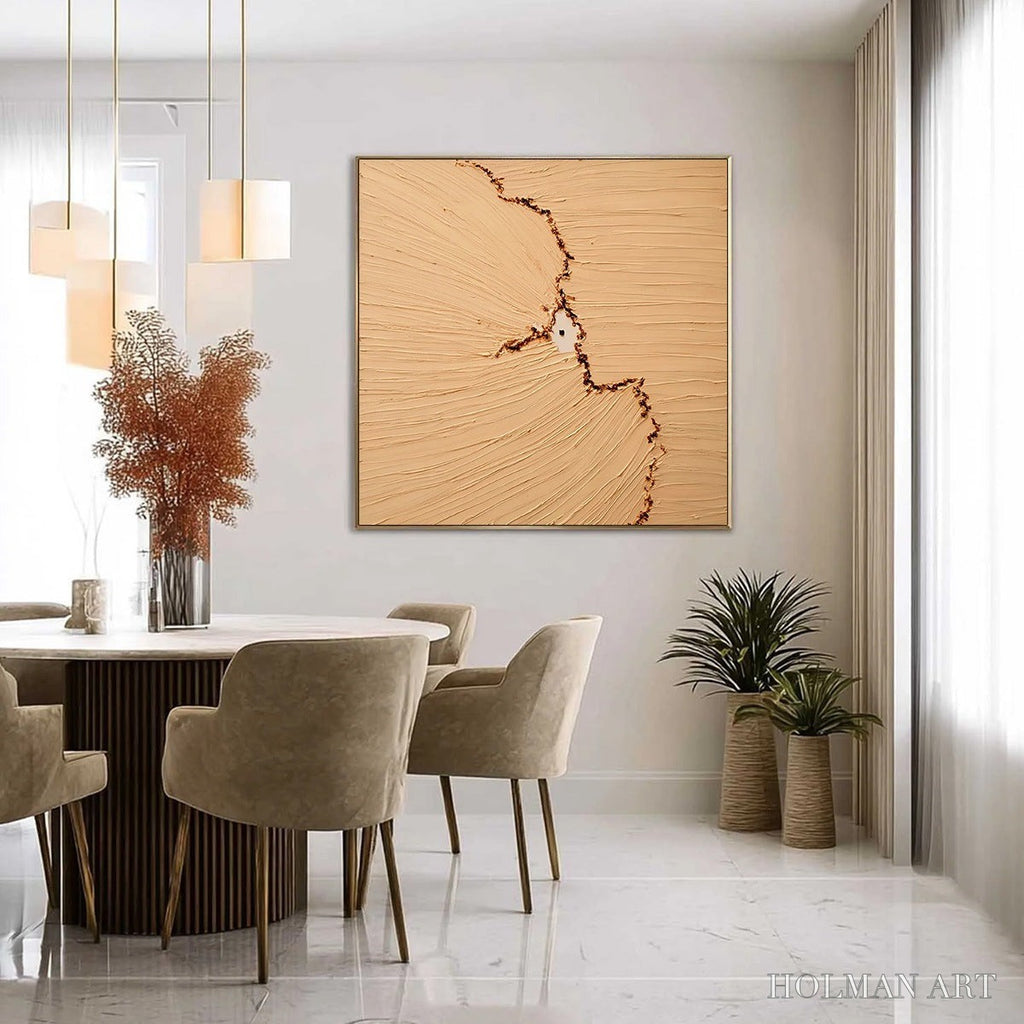 HOLMAN ART Breach – Wabi-Sabi Textured Abstract Painting for Minimalist Decor - image 4