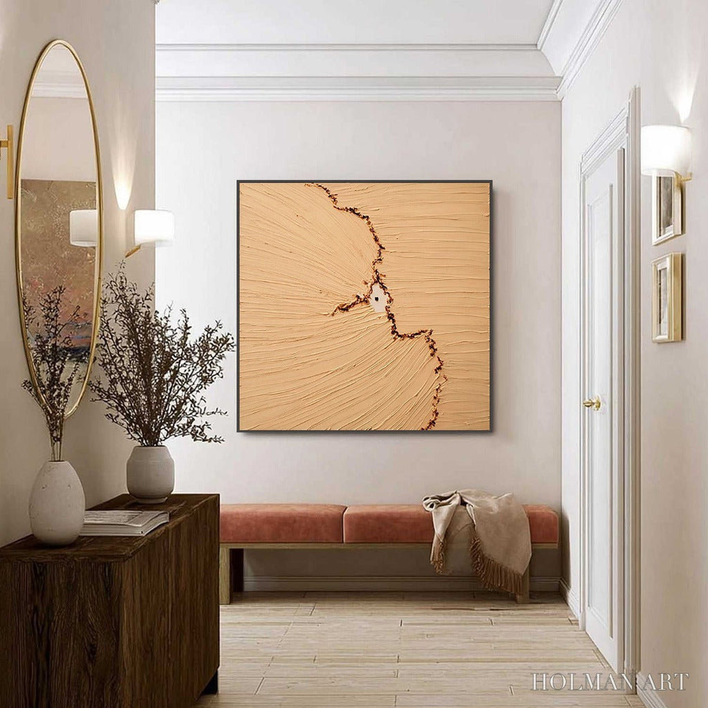 HOLMAN ART Breach – Wabi-Sabi Textured Abstract Painting for Minimalist Decor - image 6