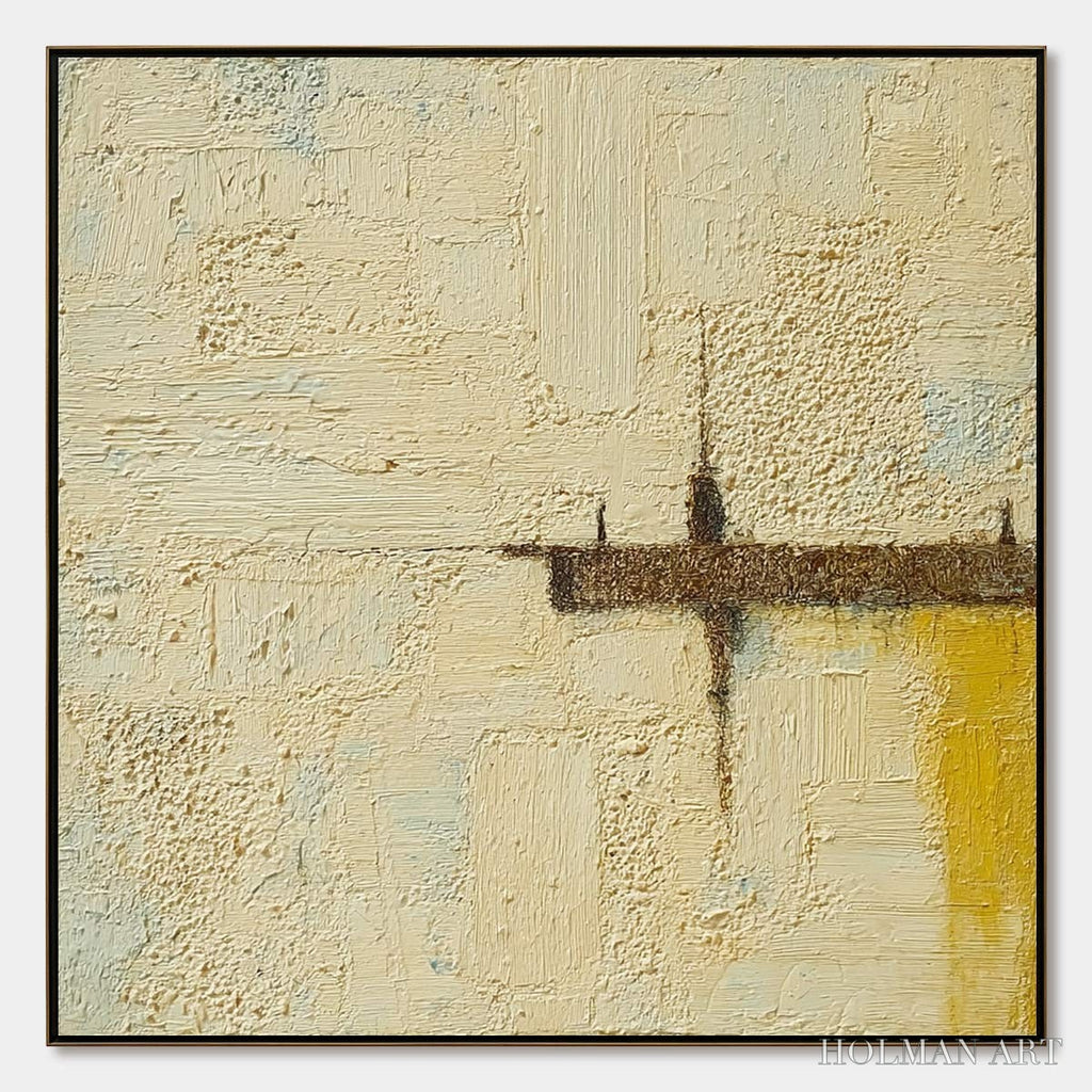 HOLMAN ART Foundation – Wabi-Sabi Inspired Textured Abstract Oil Painting - image 1
