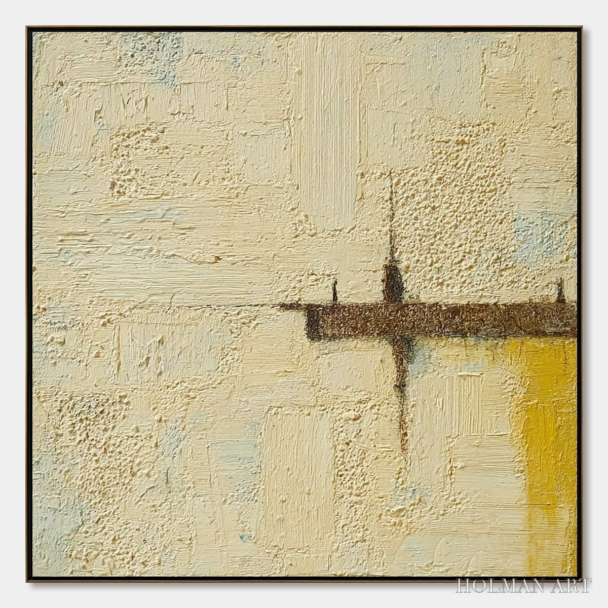 HOLMAN ART Foundation – Wabi-Sabi Inspired Textured Abstract Oil Painting - image 1