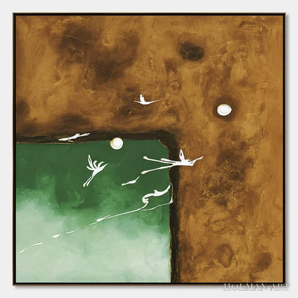 HOLMAN ART Sojourn – Wabi Sabi Impasto Painting of an Avian Journey - image 1