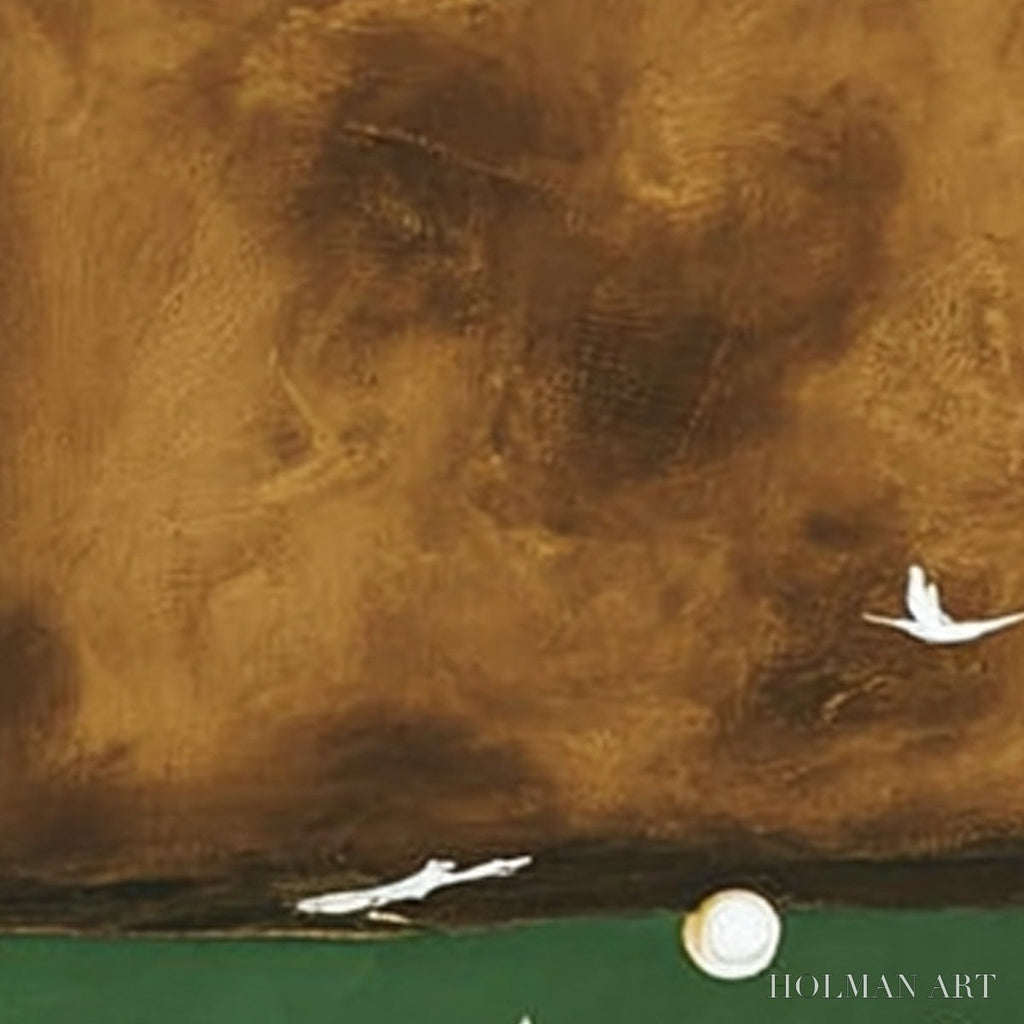 HOLMAN ART Sojourn – Wabi Sabi Impasto Painting of an Avian Journey - image 5