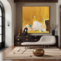 HOLMAN ART Ochre Sanctuary – Wabi-Sabi Abstract Painting with Earthy Tones - image 2