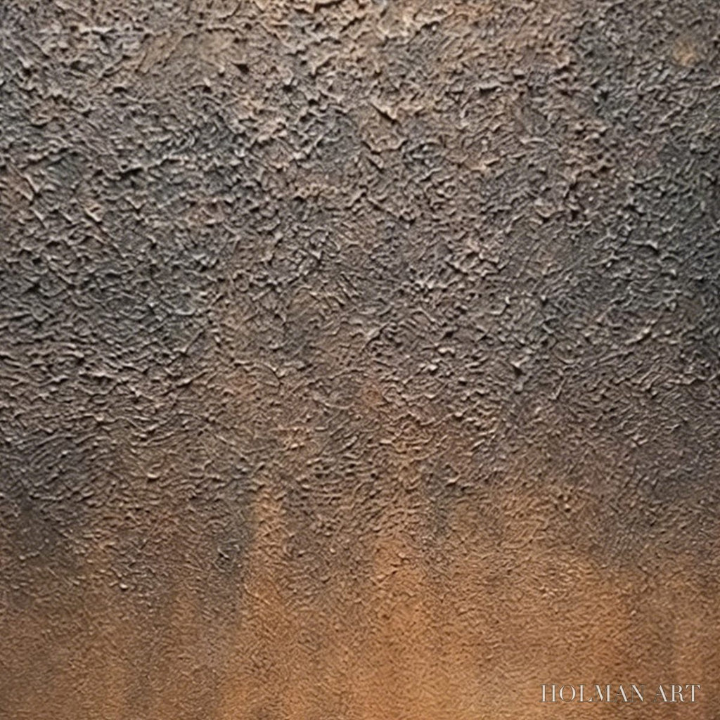 HOLMAN ART Earthen Echo – Heavily Textured Wabi Sabi Abstract Painting - image 3