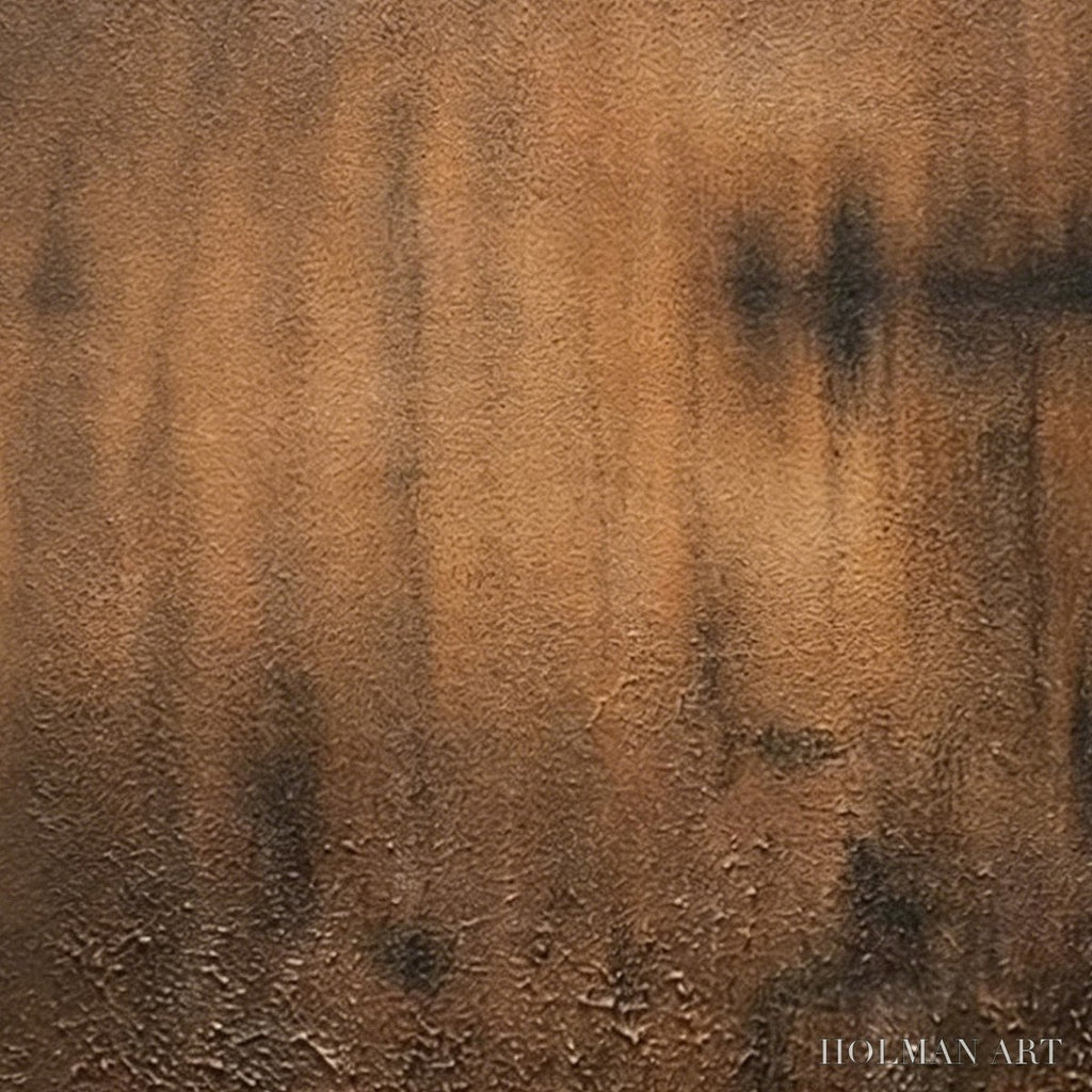 HOLMAN ART Earthen Echo – Heavily Textured Wabi Sabi Abstract Painting - image 5