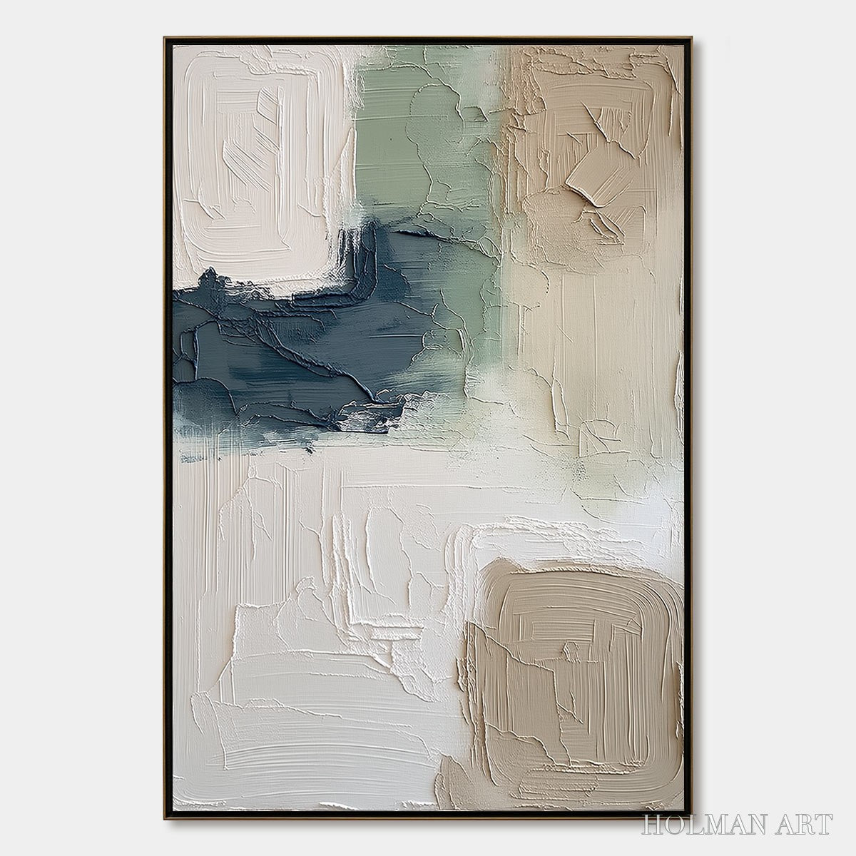 HOLMAN ART Terra Firma – Textured Wabi-Sabi Abstract in Earth Tones - image 1