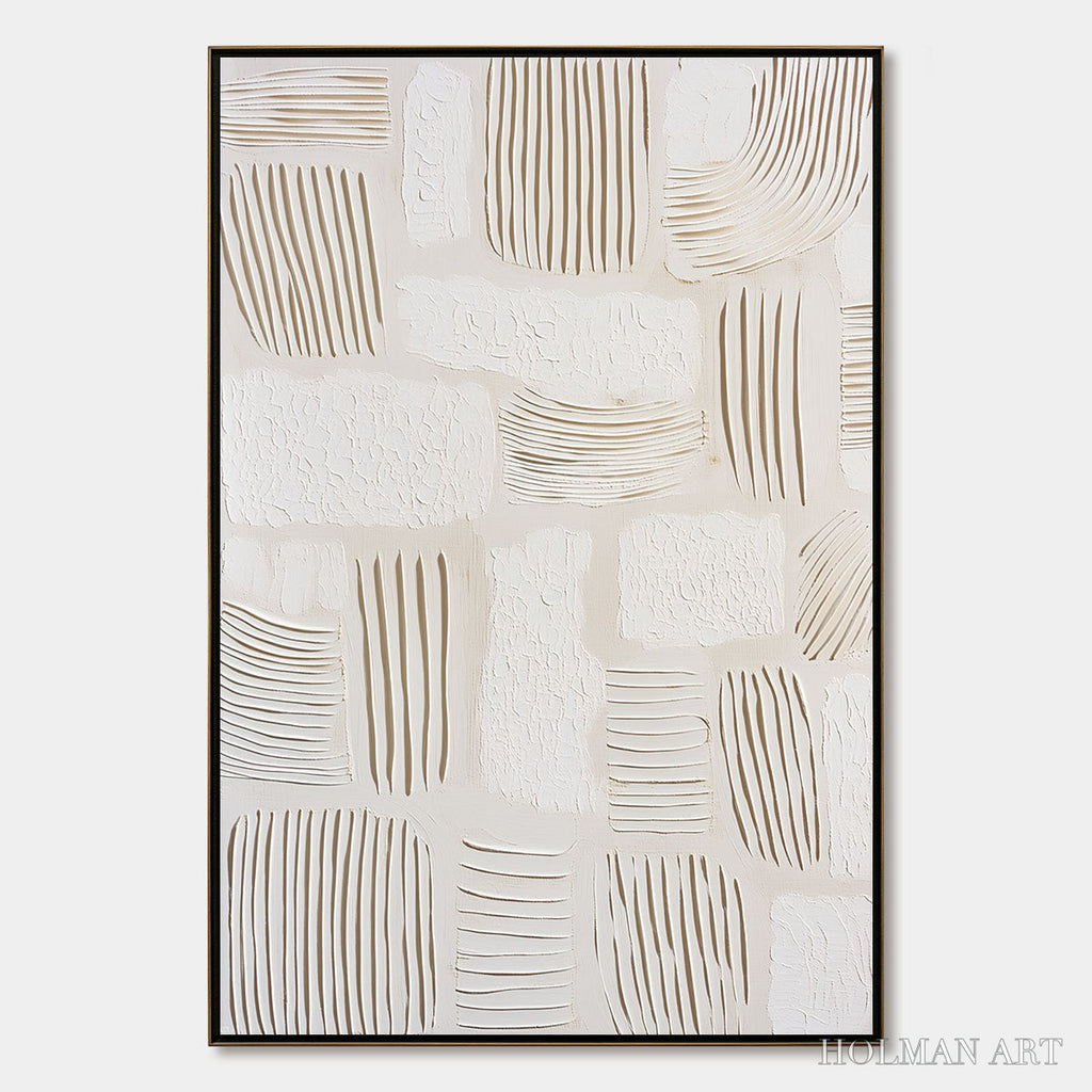 HOLMAN ART Scriptures – Textured Wabi-Sabi Abstract Canvas Art - image 1
