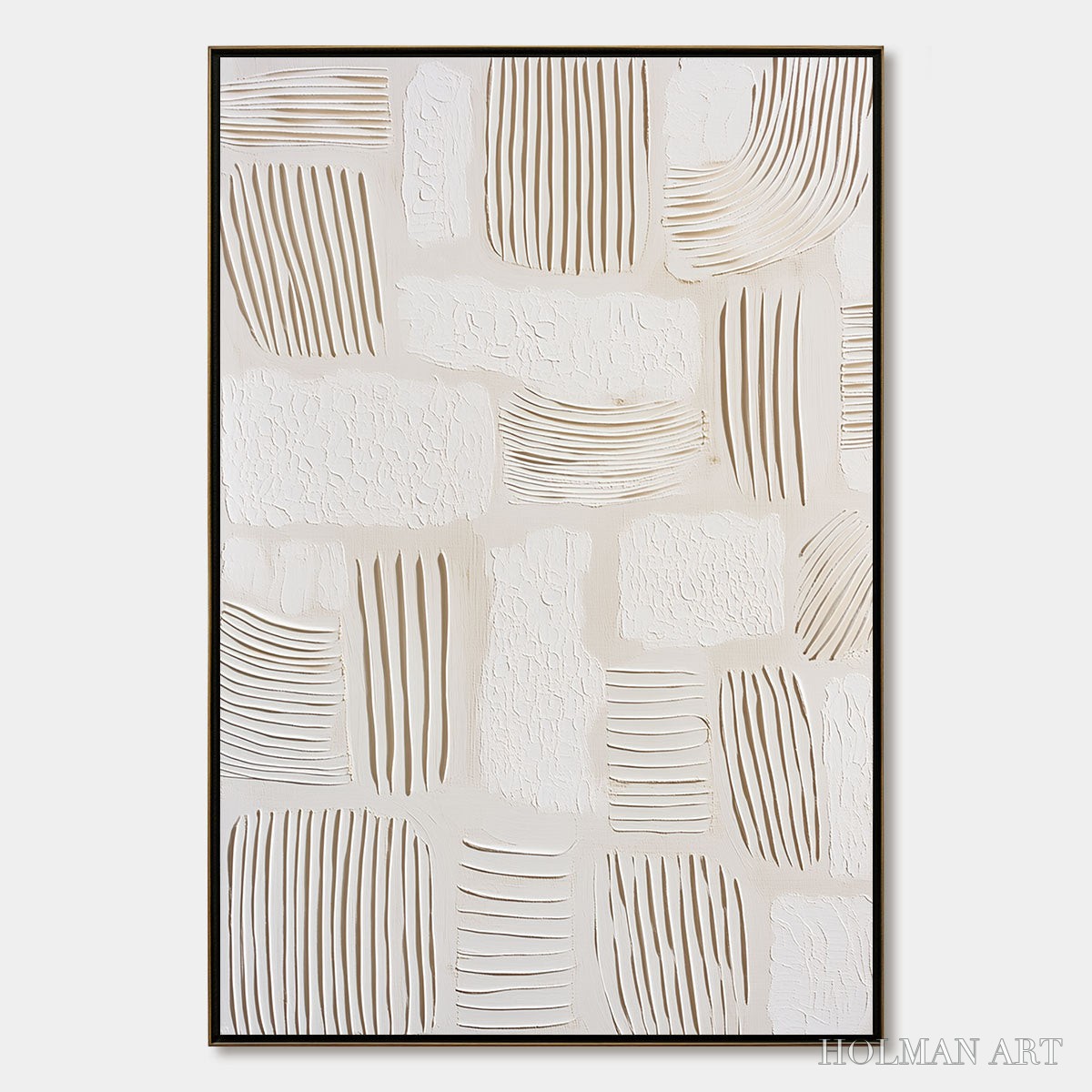 HOLMAN ART Scriptures – Textured Wabi-Sabi Abstract Canvas Art - image 1