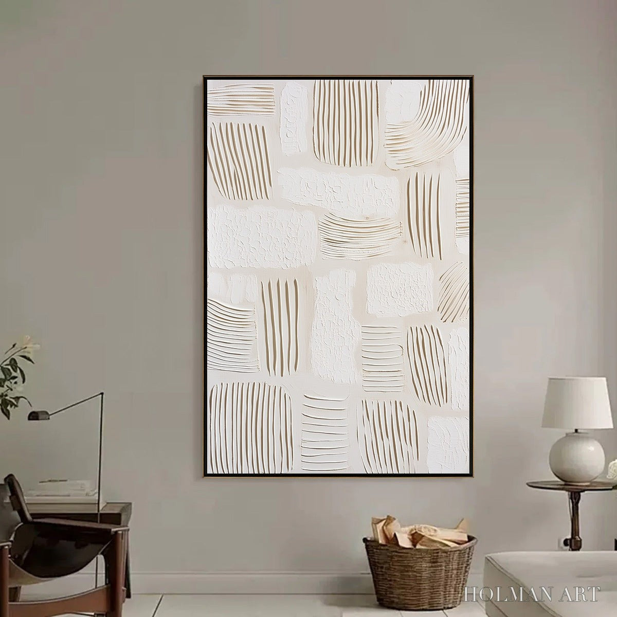 HOLMAN ART Scriptures – Textured Wabi-Sabi Abstract Canvas Art - image 6