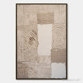 HOLMAN ART Earthen Weave – Textured Wabi Sabi Abstract Painting in Neutral Tones - image 1