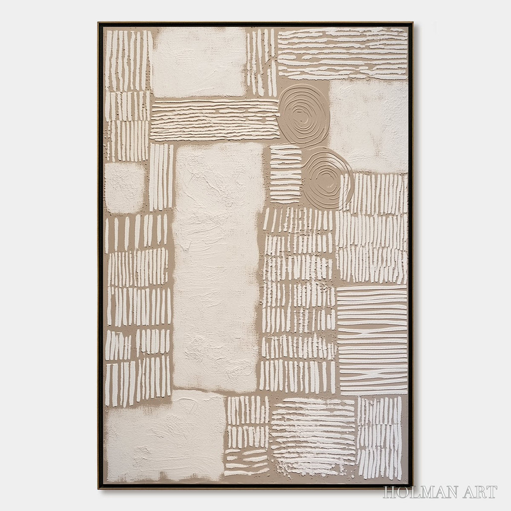 HOLMAN ART Terra Forma – Large Textured Wabi Sabi Abstract Painting - image 1