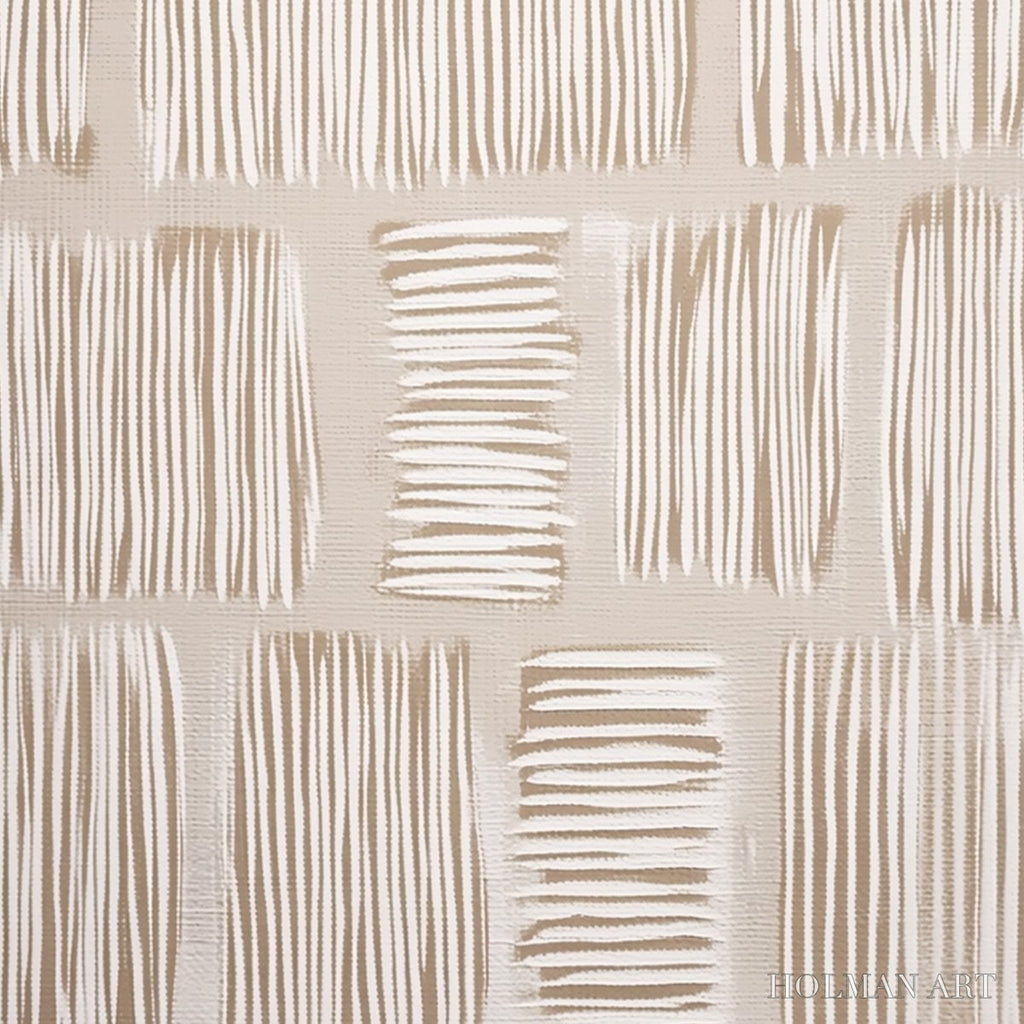 HOLMAN ART Woven Paths – Textured Wabi Sabi Abstract Painting in Neutral Tones - image 5