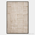 HOLMAN ART Woven Calm – Textured Minimalist Wabi-Sabi Abstract Painting - image 1