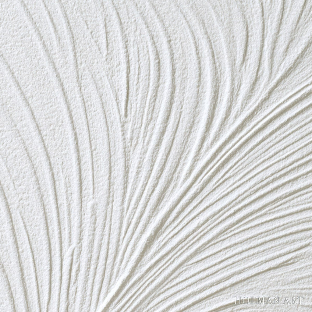 HOLMAN ART Plume – Textured Minimalist Wabi Sabi Feather Painting - image 3