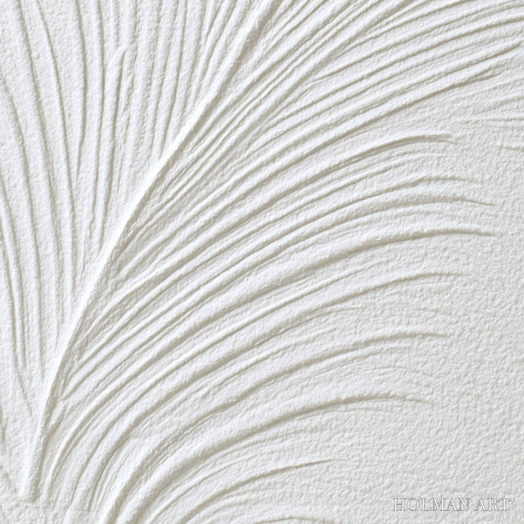 HOLMAN ART Plume – Textured Minimalist Wabi Sabi Feather Painting - image 5