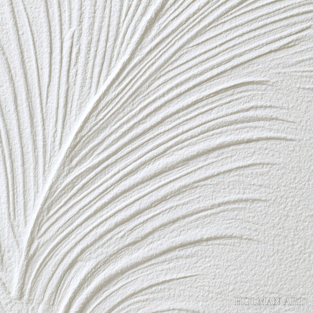 HOLMAN ART Plume – Textured Minimalist Wabi Sabi Feather Painting - image 5