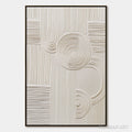 HOLMAN ART Sculpted Serenity – Textured Beige Minimalist Wabi Sabi - image 1