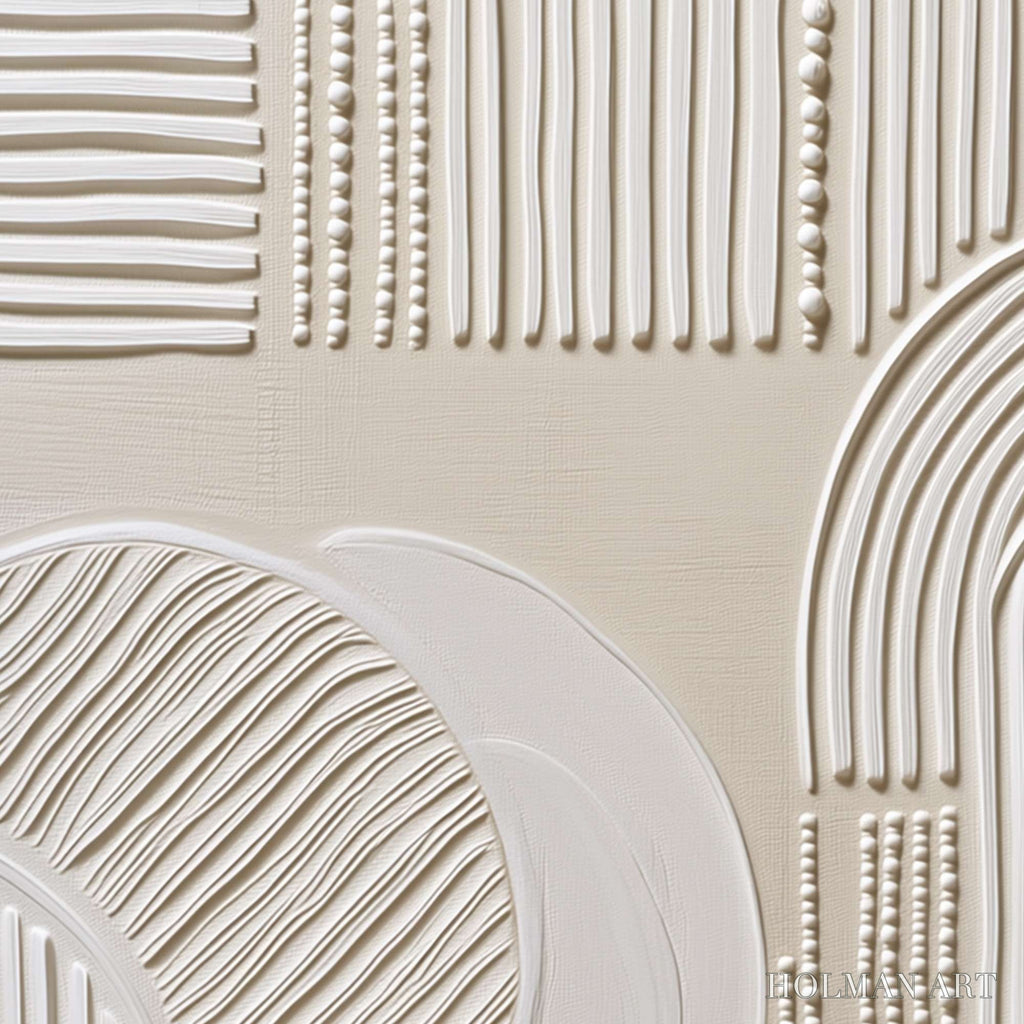 HOLMAN ART Sculpted Serenity – Textured Minimalist Abstract - image 3