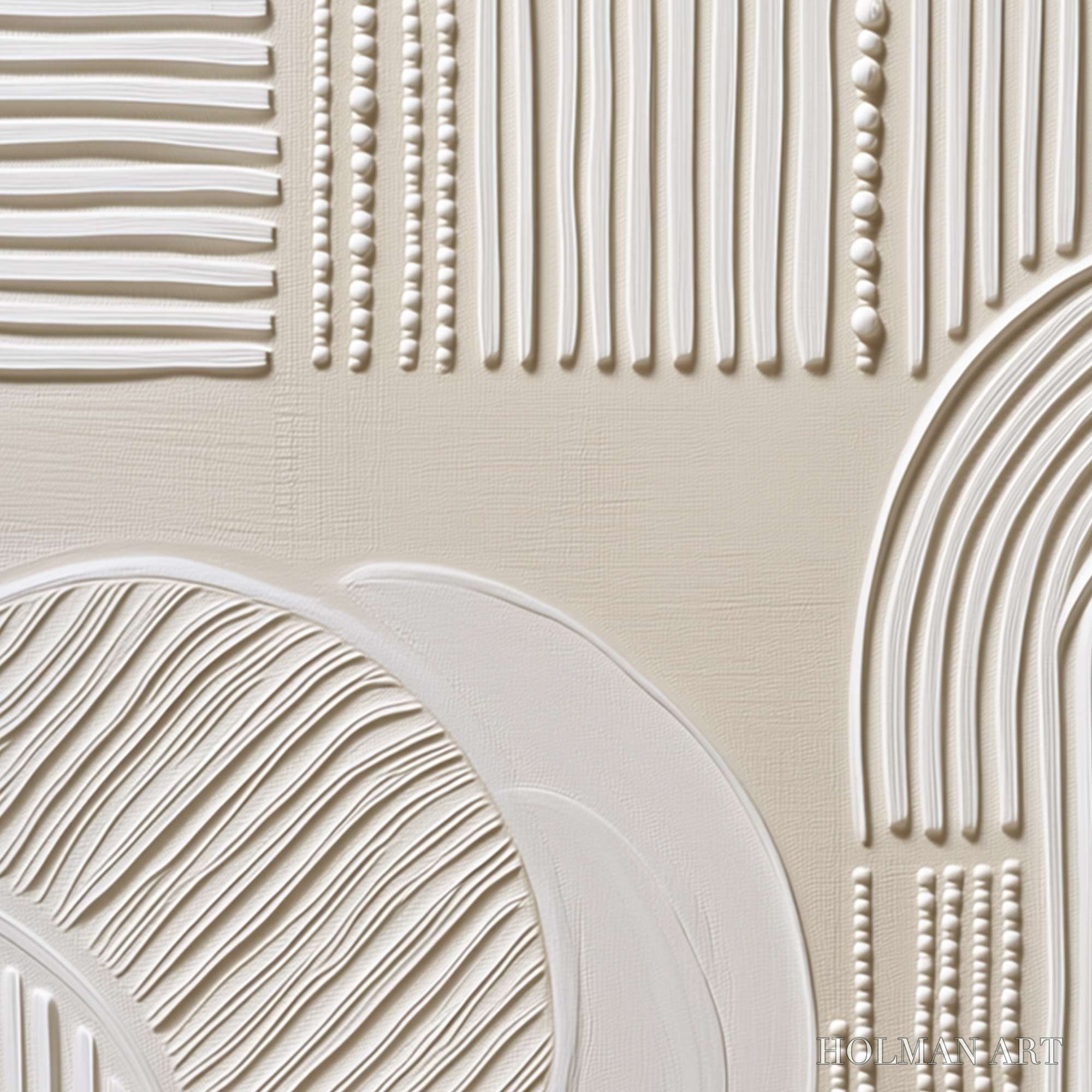 HOLMAN ART Sculpted Serenity – Textured Minimalist Abstract - image 3
