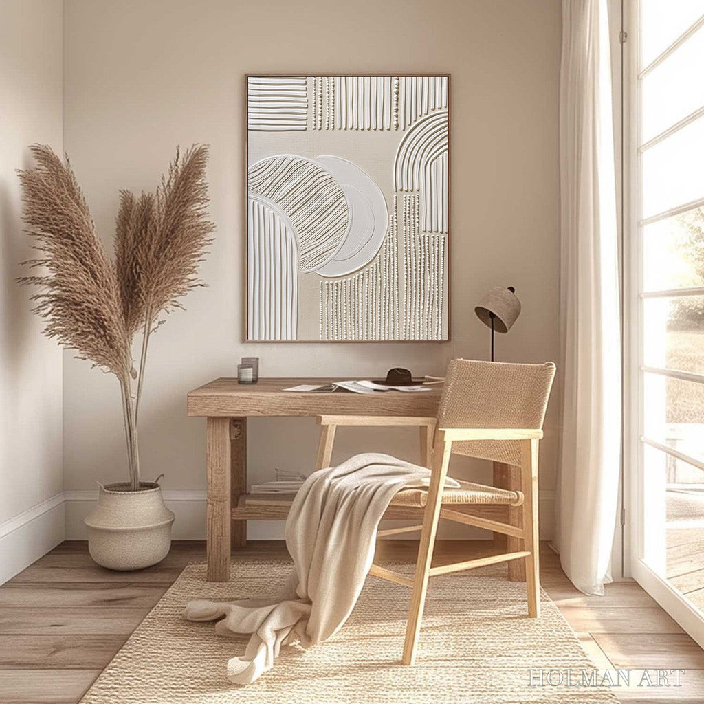 HOLMAN ART Sculpted Serenity – Textured Minimalist Abstract - image 4