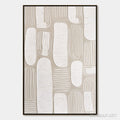 HOLMAN ART Quiet Rhythms – Textured Wabi Sabi Abstract Painting in Neutral Tones - image 1