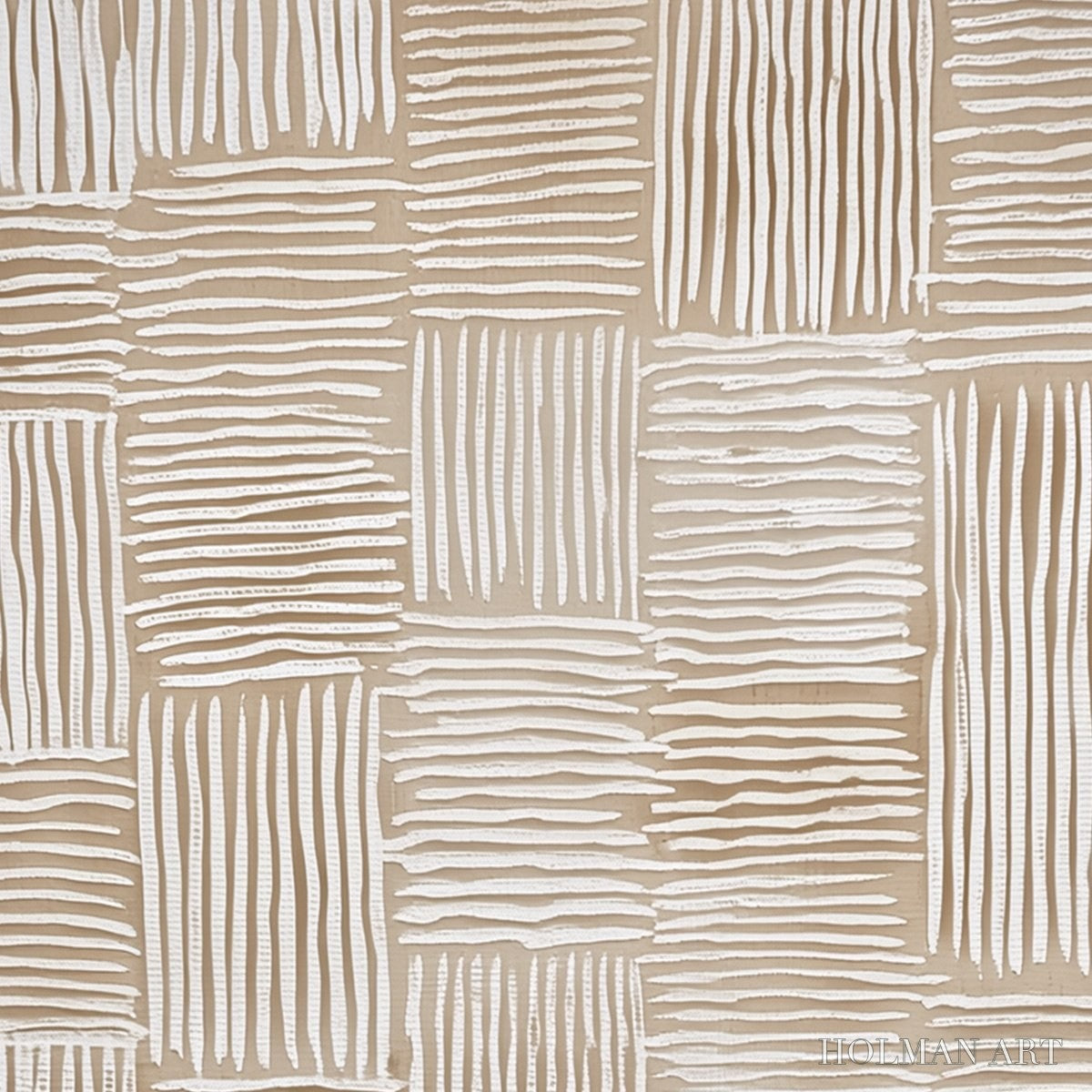 HOLMAN ART Woven Calm – Hand-Painted Wabi Sabi Textured Abstract Art - image 3