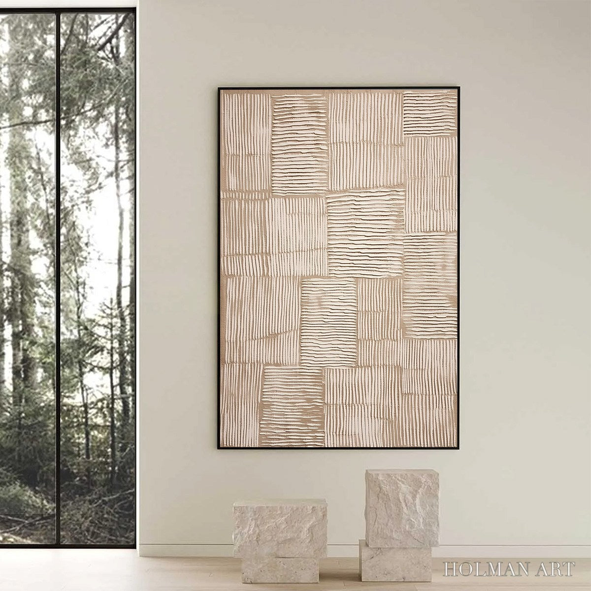 HOLMAN ART Terra Weave – Heavy Textured Minimalist Wabi Sabi - image 6