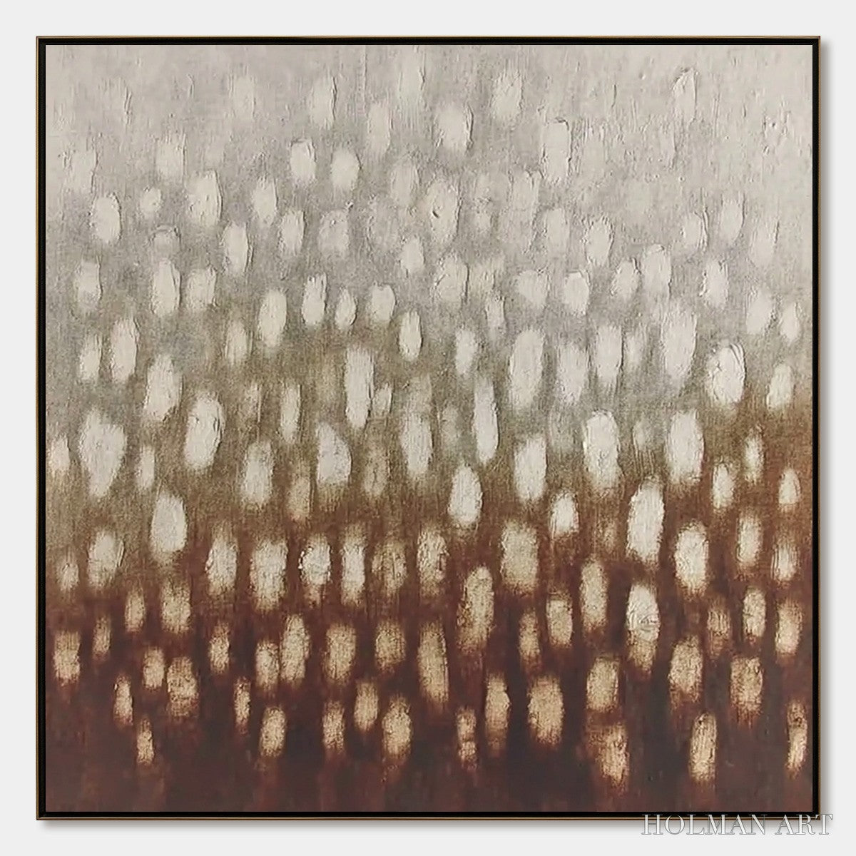 HOLMAN ART Earth'S Whisper – Textured Wabi Sabi Abstract Art in Earth Tones - image 1