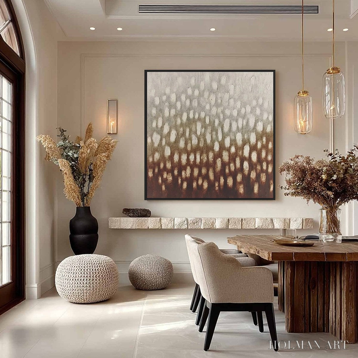 HOLMAN ART Earth'S Whisper – Textured Wabi Sabi Abstract Art in Earth Tones - image 4
