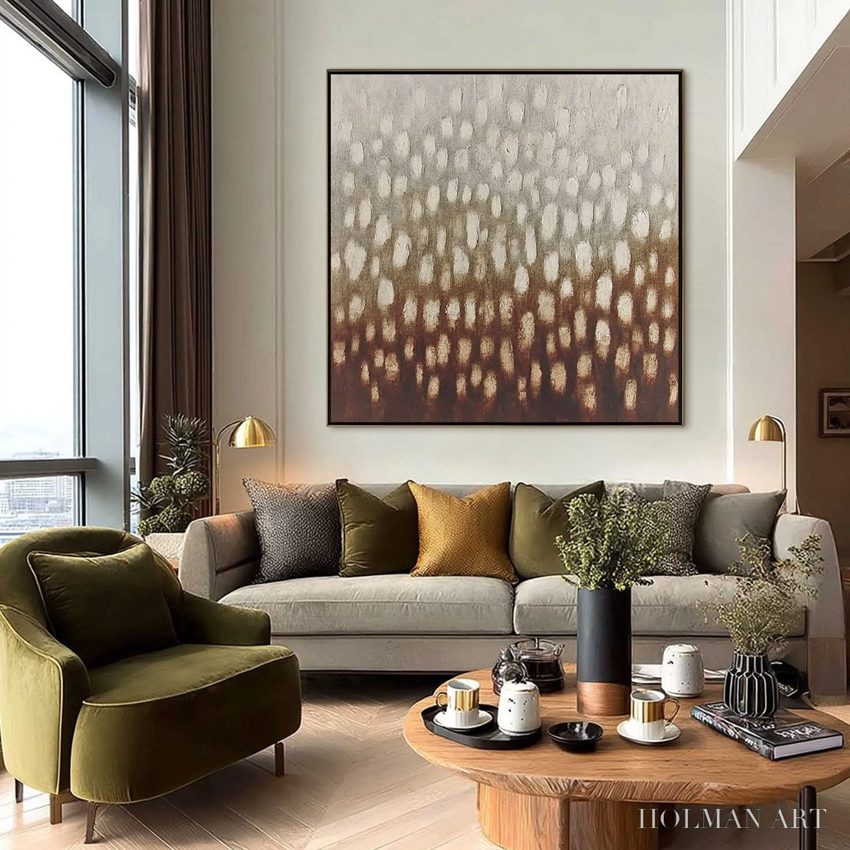 HOLMAN ART Earth'S Whisper – Textured Wabi Sabi Abstract Art in Earth Tones - image 6