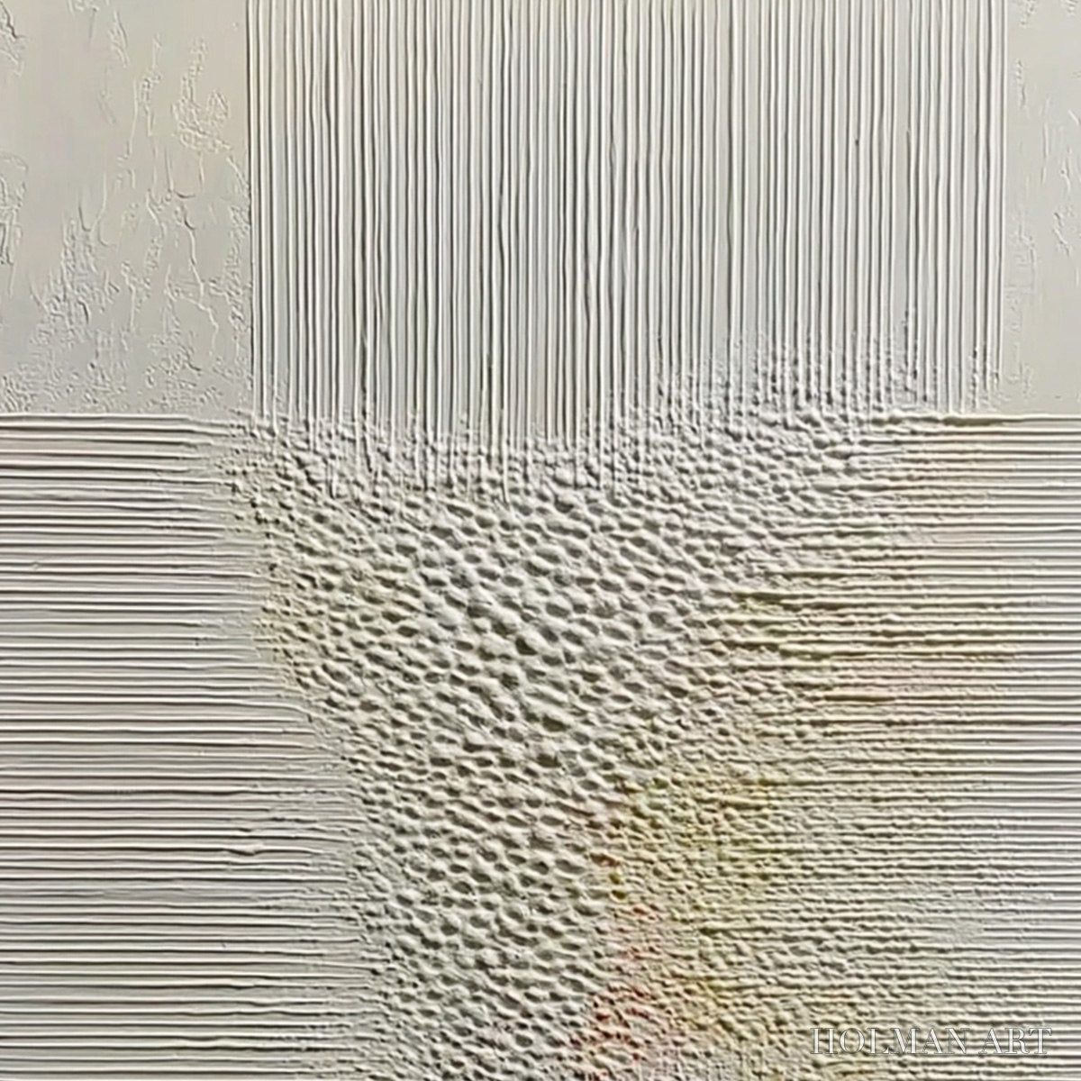 HOLMAN ART Echoes of Stillness – Vertical Wabi Sabi Textured Abstract - image 3