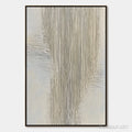 HOLMAN ART Serene Stria – Wabi Sabi Textured Vertical Abstract Painting - image 1