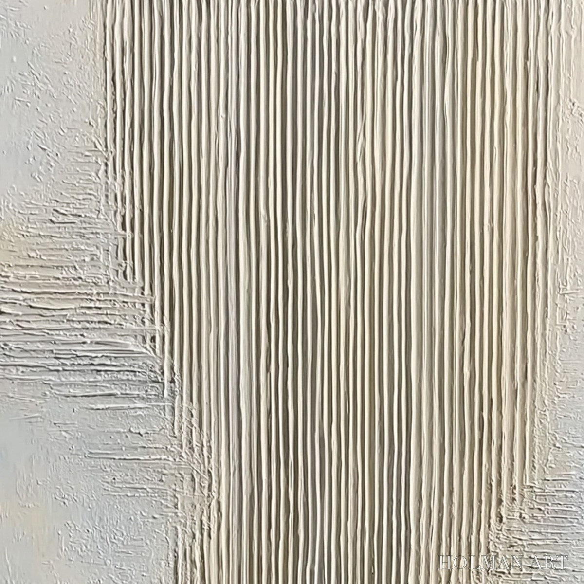 HOLMAN ART Serene Stria – Wabi Sabi Textured Vertical Abstract Painting - image 3