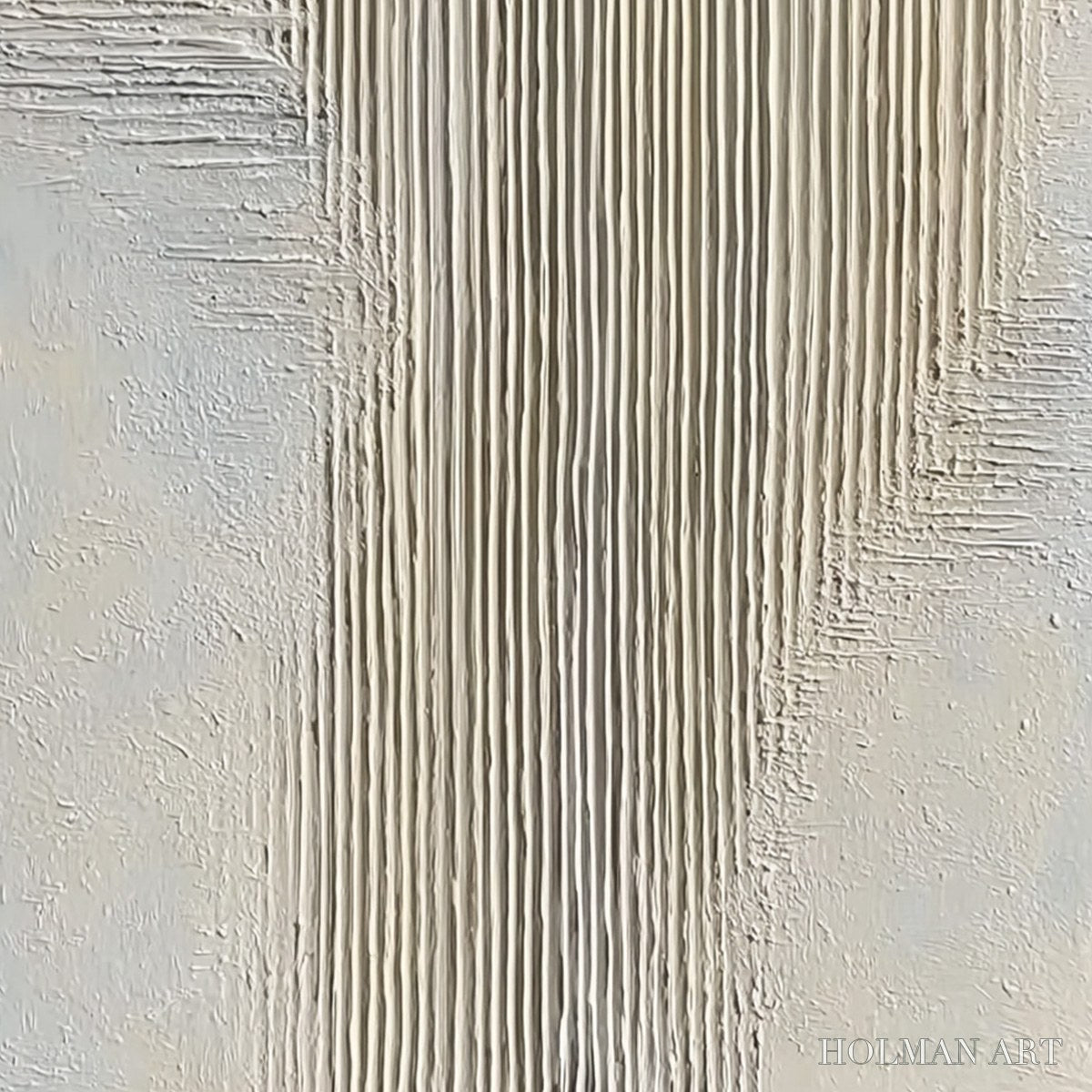 HOLMAN ART Serene Stria – Wabi Sabi Textured Vertical Abstract Painting - image 5